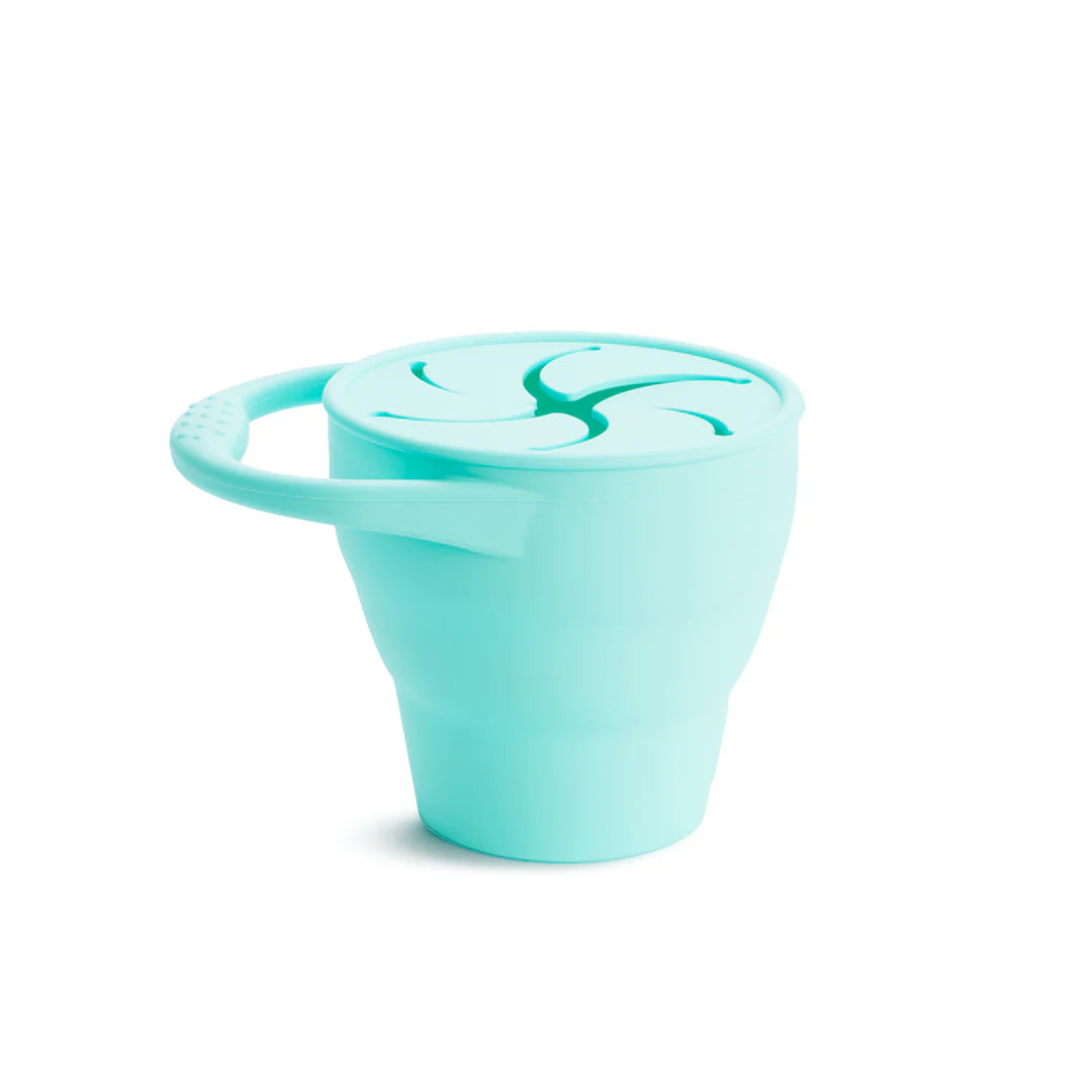 Munchkin C’est Silicone Snack Catcher w/ Lid (Mint)
