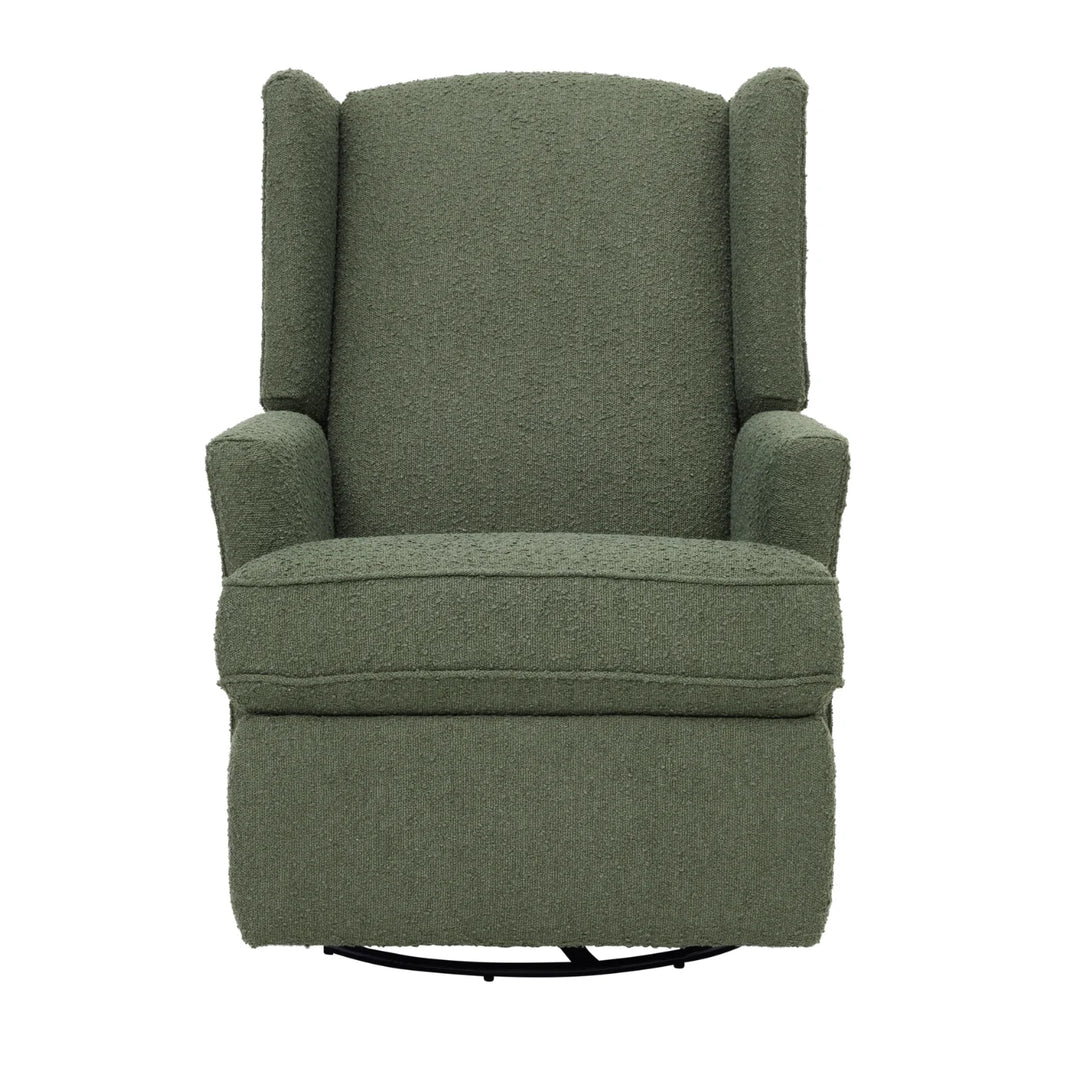 iL Tutto Chelsea Recliner Glider Chair in Olive Bouclé