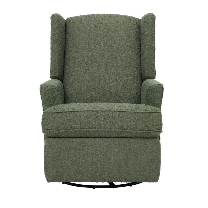 iL Tutto Chelsea Recliner Glider Chair in Olive Bouclé