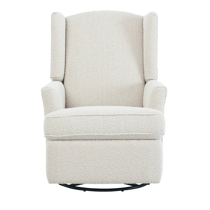 iL Tutto Chelsea Recliner Glider Chair in Vanilla Bouclé