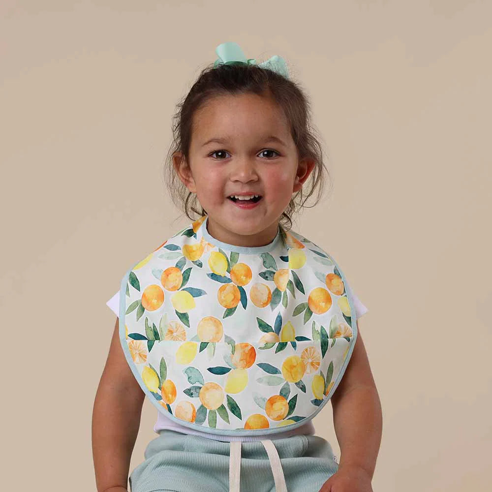 Snuggle Bib Waterproof - Citrus Squeeze