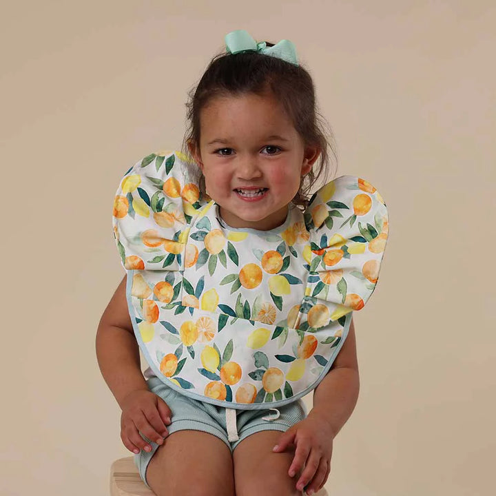 Snuggle Bib Waterproof - Citrus Squeeze Frill