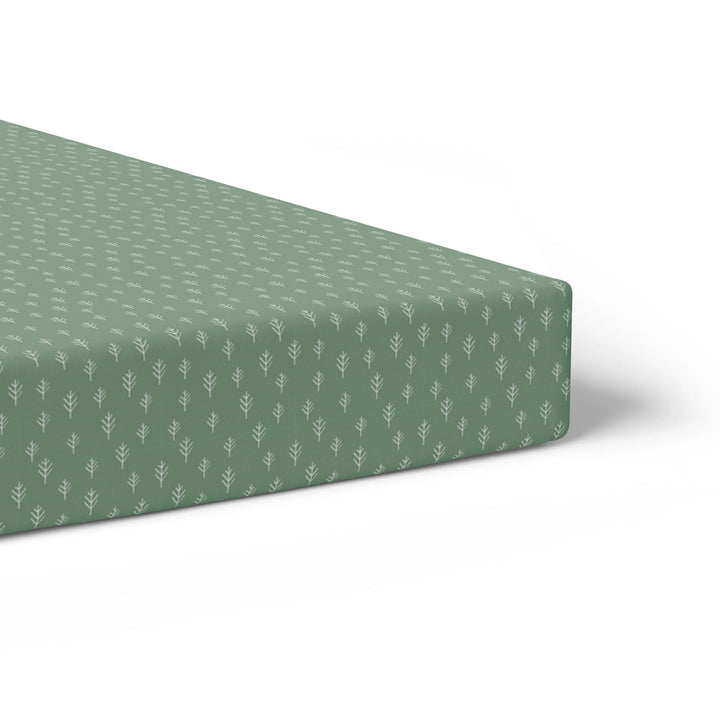 Bubba Blue Nordic 2pk Jersey Cot Fitted Sheets Avocado/Forest