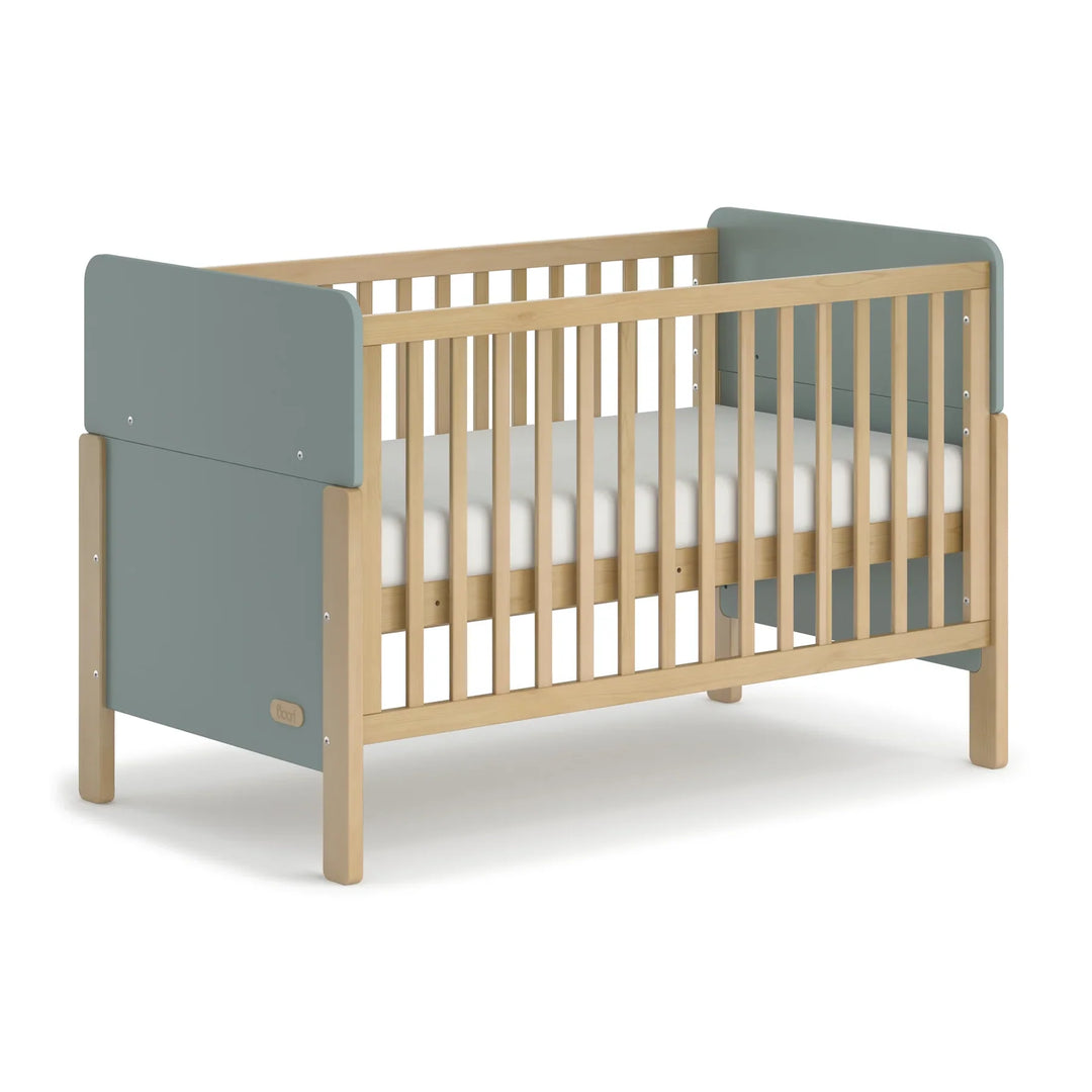 Boori Corindi Baby Cot -  Blueberry and Almond + Boori Pocket Spring Mattress