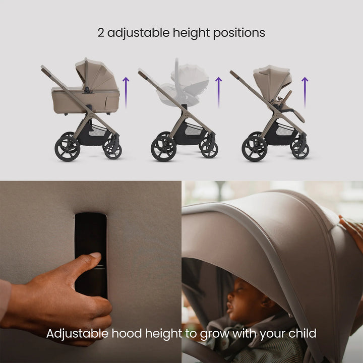 Silver Cross Cove 2 with Carrycot (6 Piece) - Champagne
