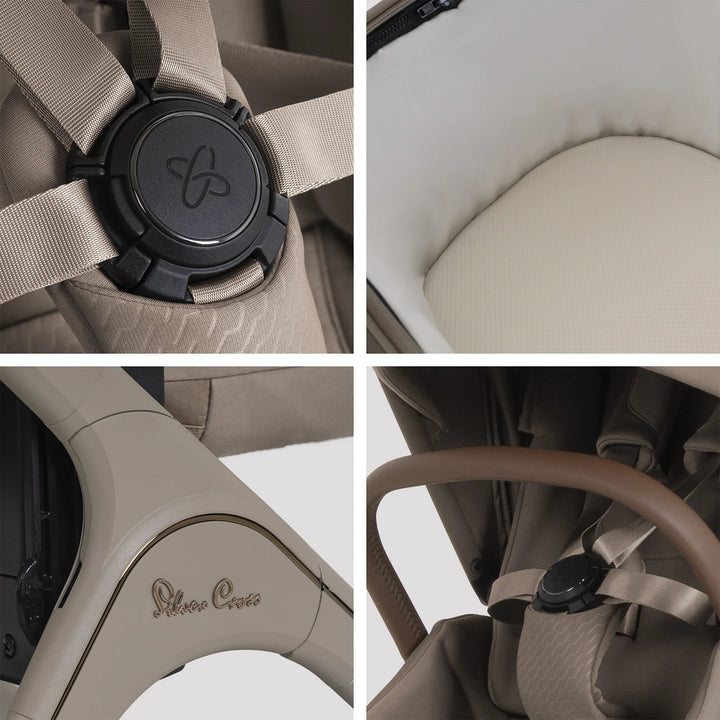 Silver Cross Cove 2 with Carrycot (6 Piece) - Champagne
