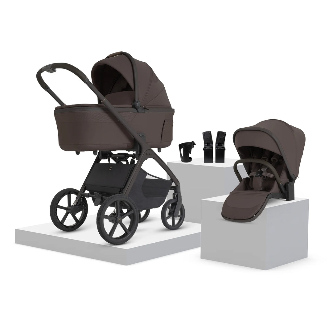 Silver Cross Cove 2 with Carrycot (6 Piece) - Chocolate
