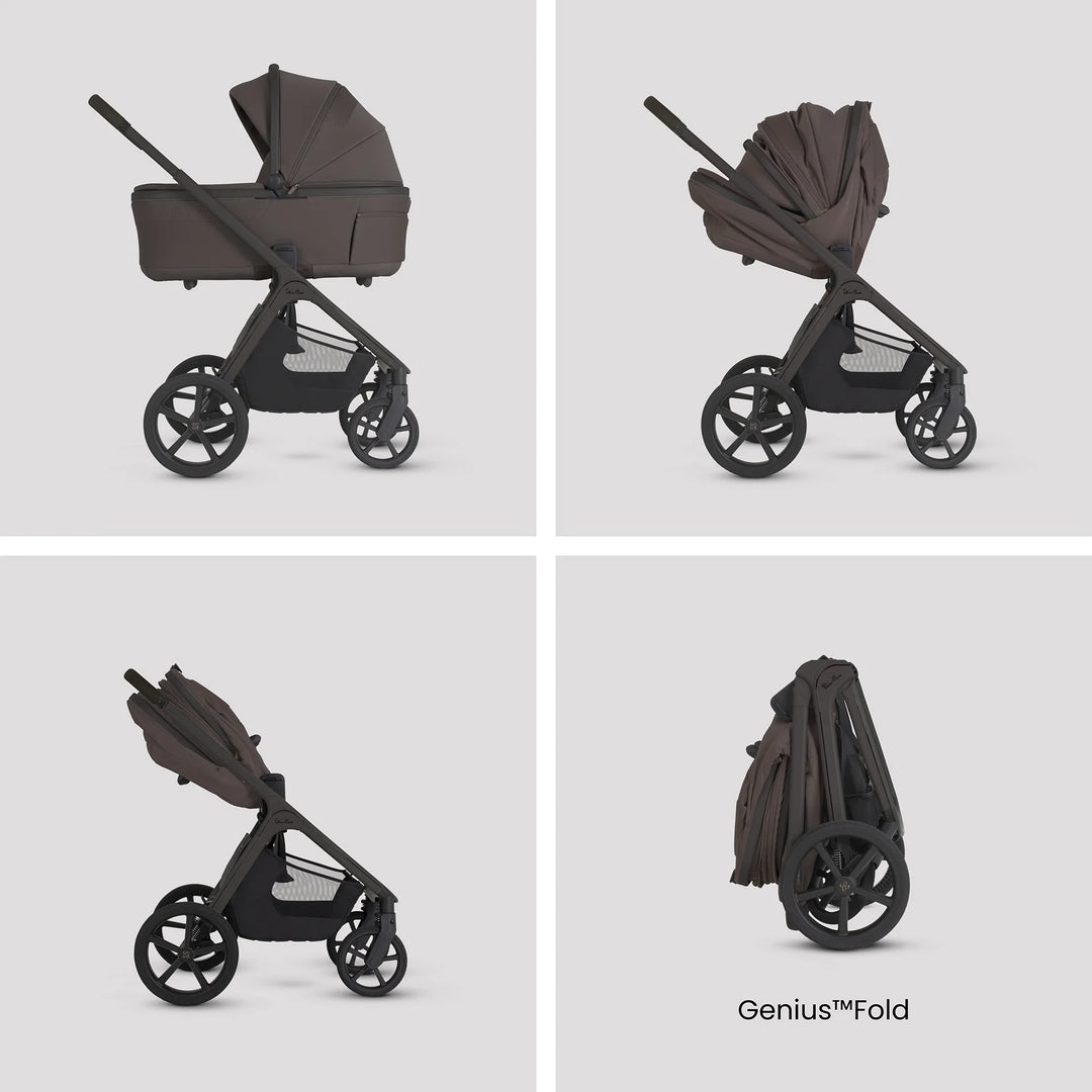 Silver Cross Cove 2 with Carrycot (6 Piece) - Chocolate