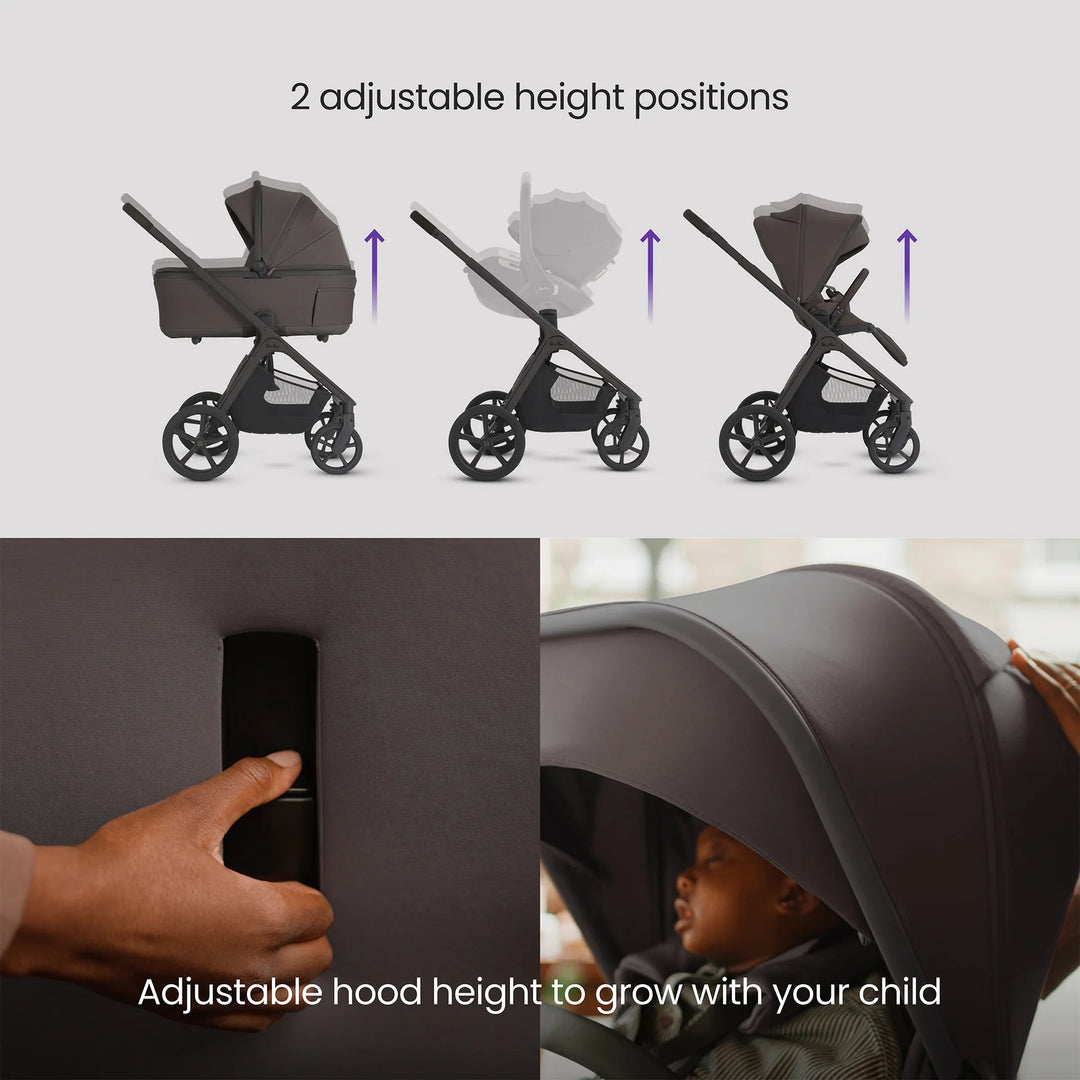 Silver Cross Cove 2 with Carrycot (6 Piece) - Chocolate