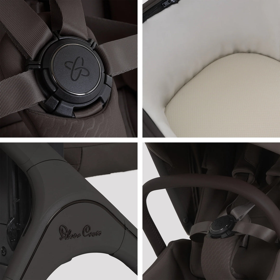 Silver Cross Cove 2 with Carrycot (6 Piece) - Chocolate