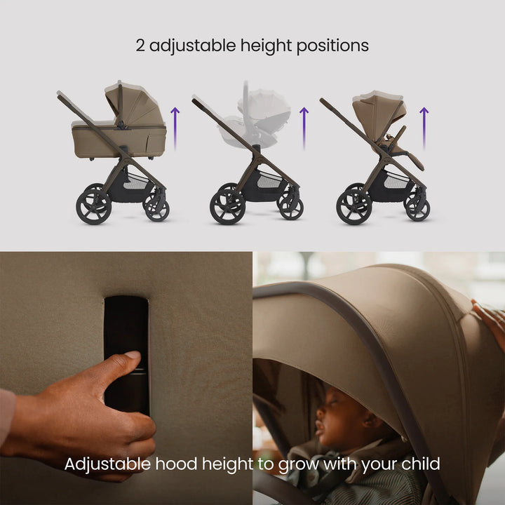 Silver Cross Cove 2 with Carrycot (6 Piece) - Maple