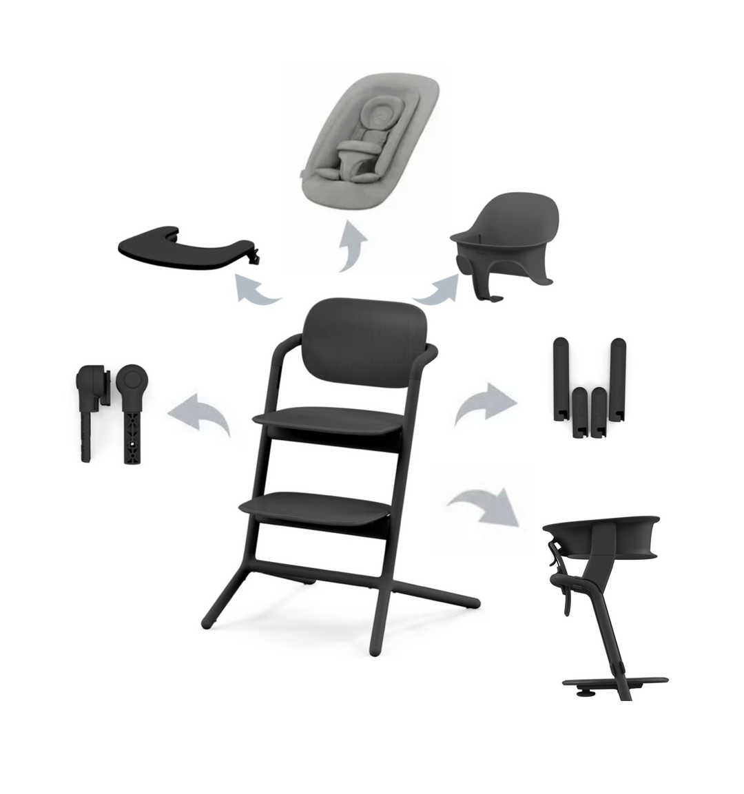 Cybex Lemo Collection Bundle - Stunning Black