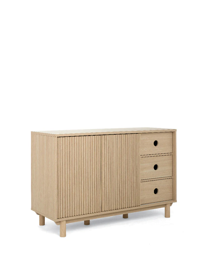 Mamas & Papas Oska WIDE 3 Drawer Dresser Changer - Oak