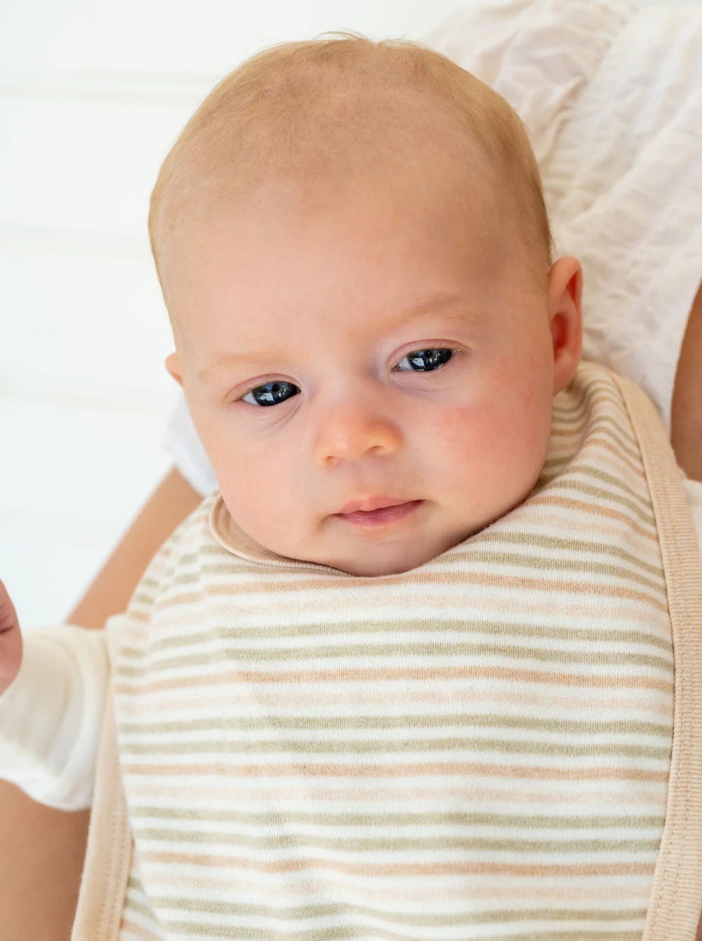 Fibre For Good Organic Cotton Adjustable Baby Bib - Stripes