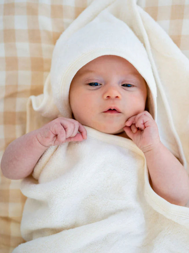 Fibre For Good Organic Baby Hooded Bath Towel