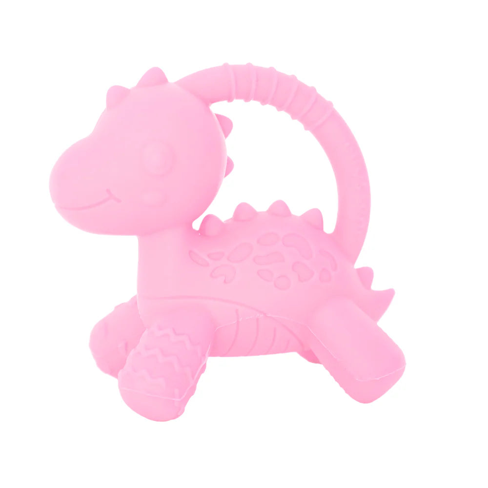 Jellystone Designs Dino Teether - Pink