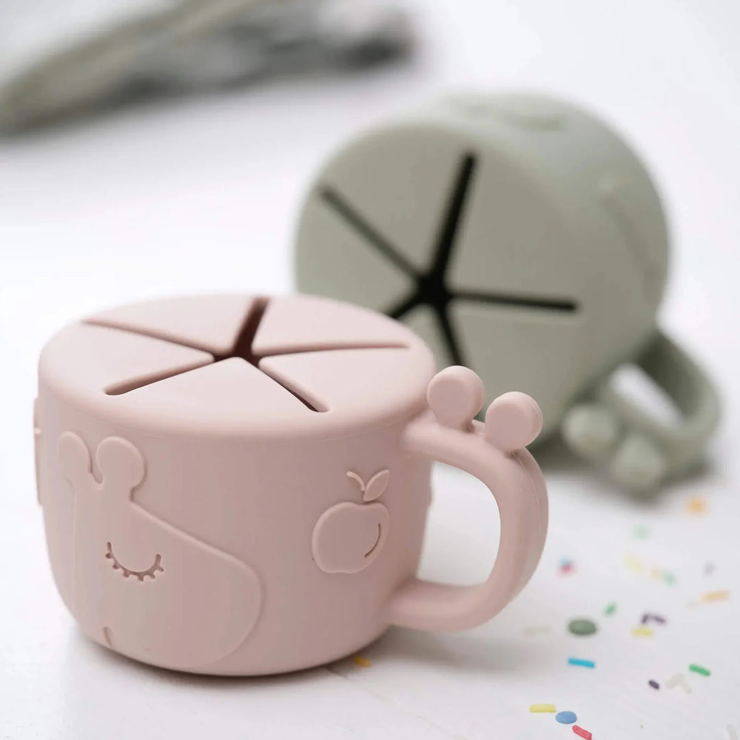 Done by Deer Peekaboo Spout & Snack Cup Set - Powder
