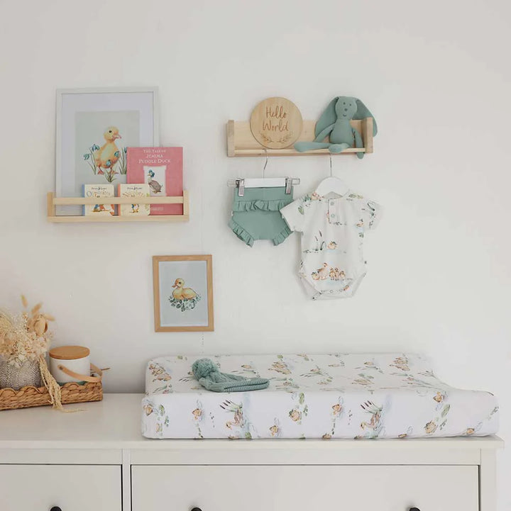 Bassinet Sheet / Change Pad Cover - Duck Pond