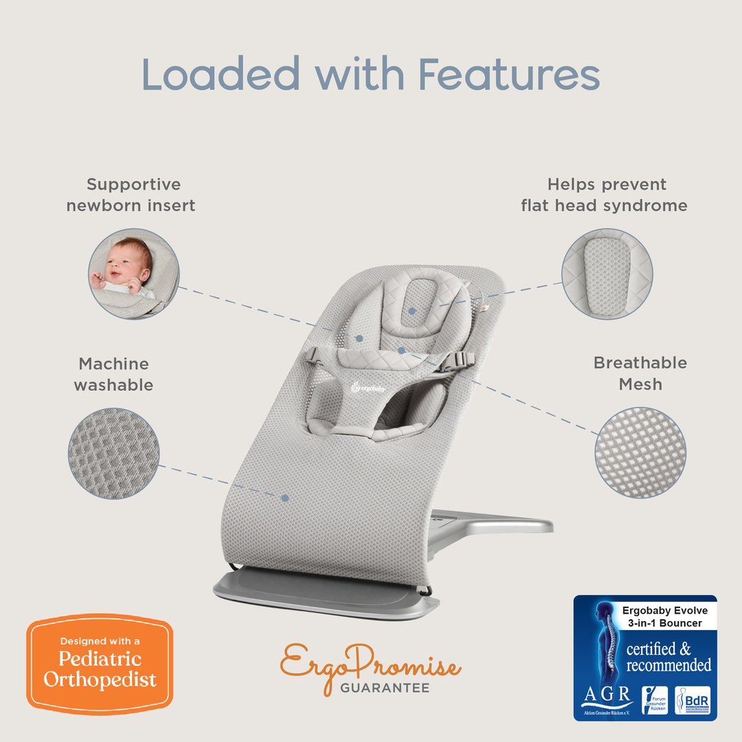 Ergobaby Evolve 3 in 1 Bouncer Mesh - Cream