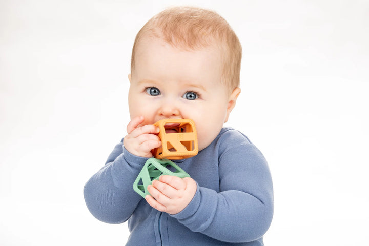 Malarkey Kids Stack N Chew 4 PK Mini Cubes - Earth