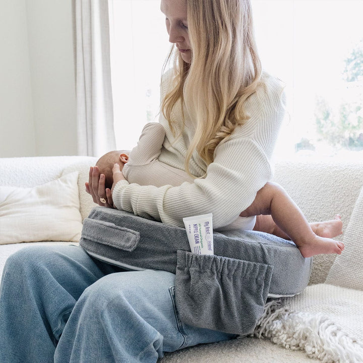 My Brest Friend Breastfeeding Pillow Deluxe - Evening Grey