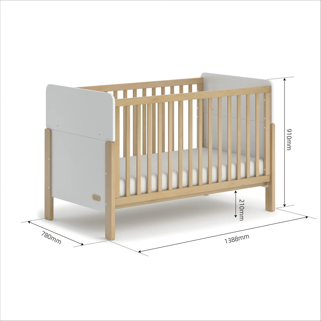 Boori Corindi Baby Cot - Barley and Almond (FW-CRCBV26/BAAD)