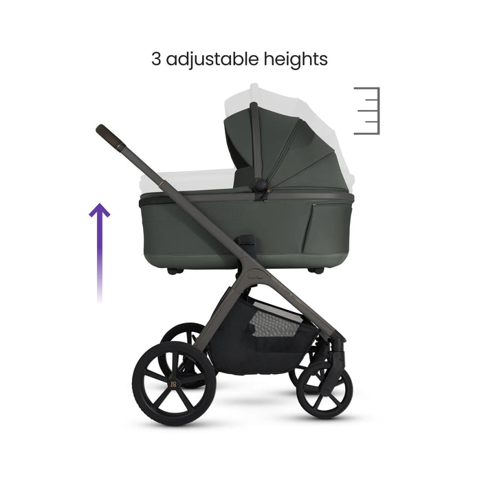 Silver Cross Cove with Carrycot (6 Piece) - Pewter