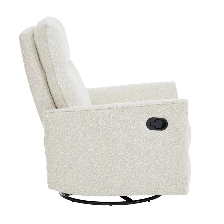 iL Tutto Felix Recliner Glider Nursery Chair in Vanilla Bouclé