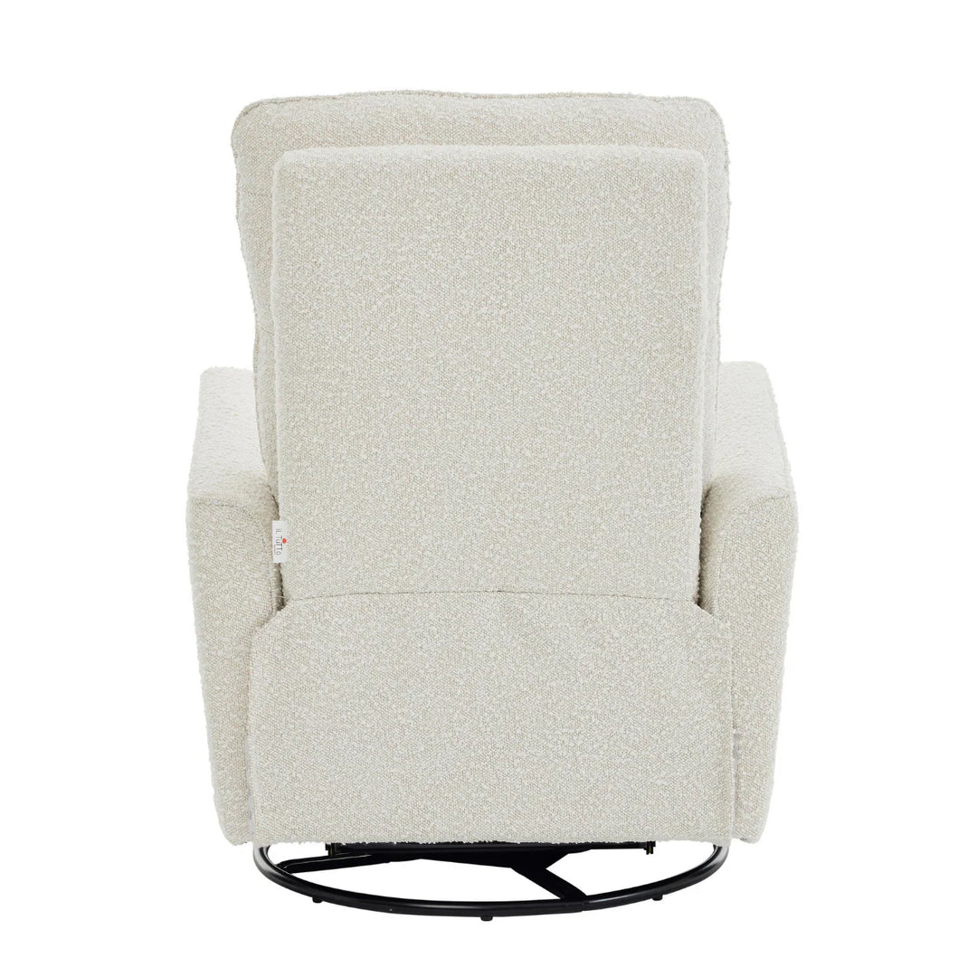 iL Tutto Felix Recliner Glider Nursery Chair in Vanilla Bouclé