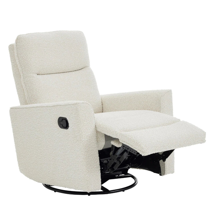 iL Tutto Felix Recliner Glider Nursery Chair in Vanilla Bouclé
