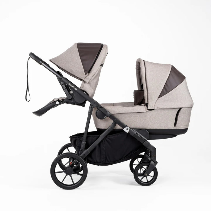 Bambini LISBON Single-to-Double Pram - SOFIA Mocha - Future-Proof Bundle