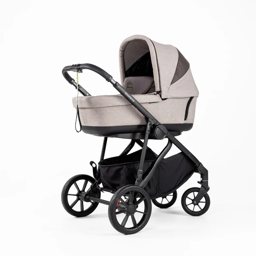 Bambini LISBON Single-to-Double Pram - SOFIA Mocha - Future-Proof Bundle