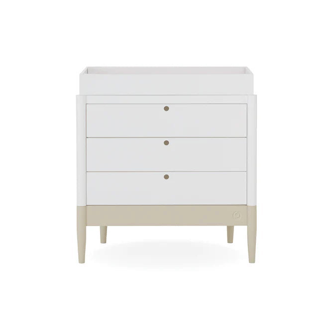 Gaia Baby Eos Dresser - White | Desert Sage