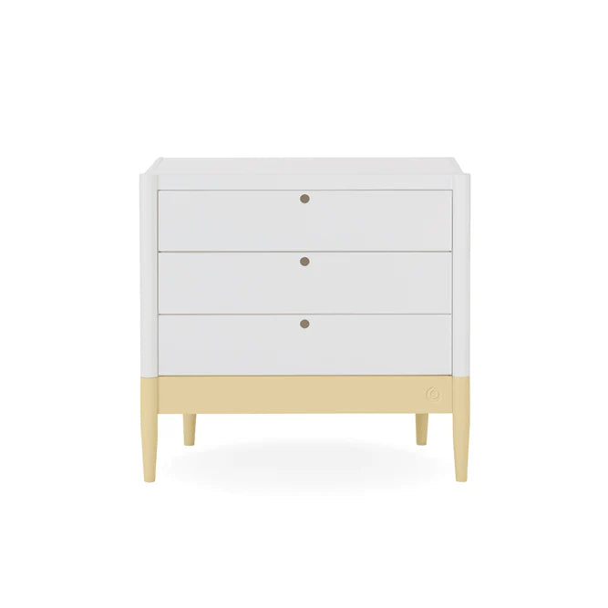 Gaia Baby Eos Dresser - White | Primrose Yellow