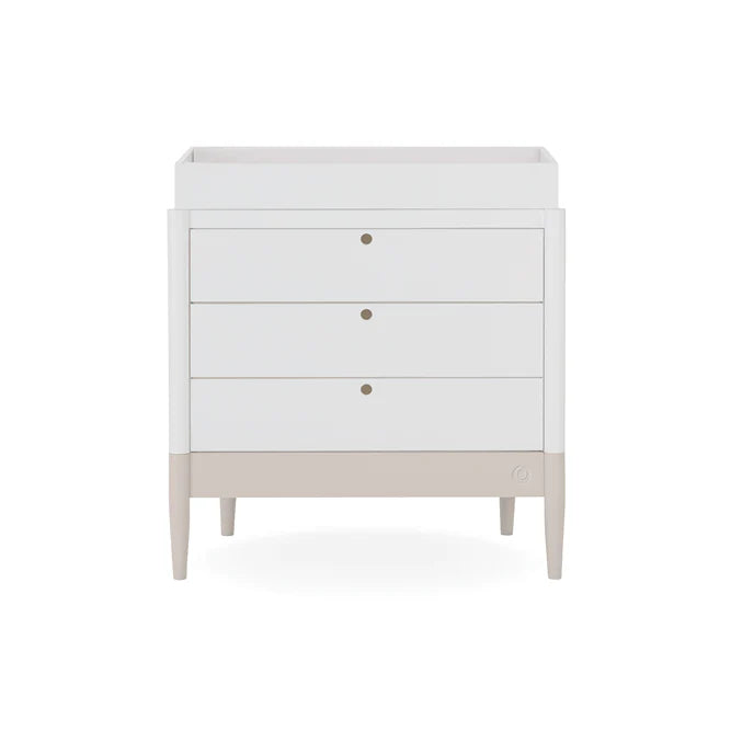 Gaia Baby Eos Dresser - White | Soft Cashmere