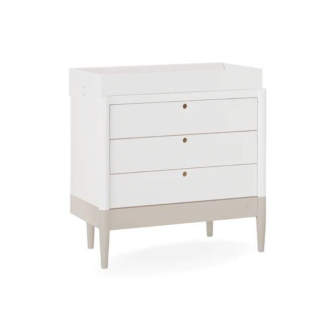 Gaia Baby Eos Dresser - White | Soft Cashmere