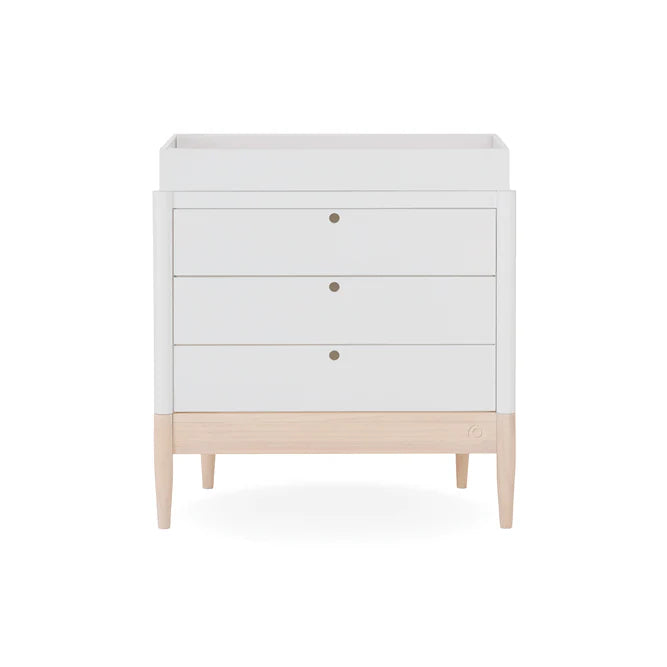 Gaia Baby Eos Dresser - White | Natural