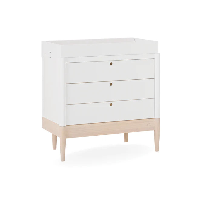 Gaia Baby Eos Dresser - White | Natural