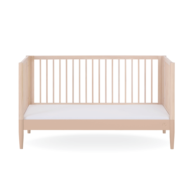 Gaia Baby Eos Cot Bed - Natural Ash | Powder Blush