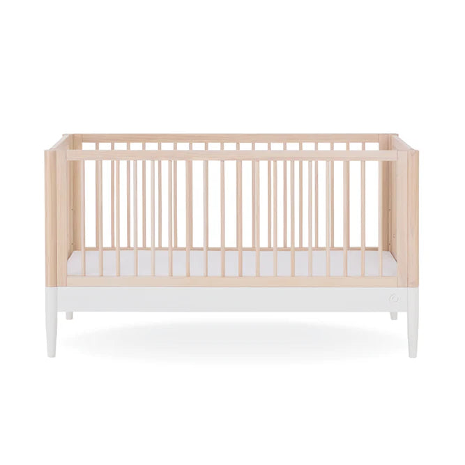 Gaia Baby Eos Cot Bed - Natural Ash | White