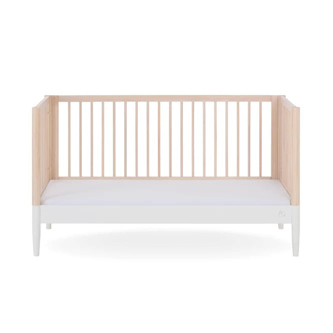 Gaia Baby Eos Cot Bed - Natural Ash | White
