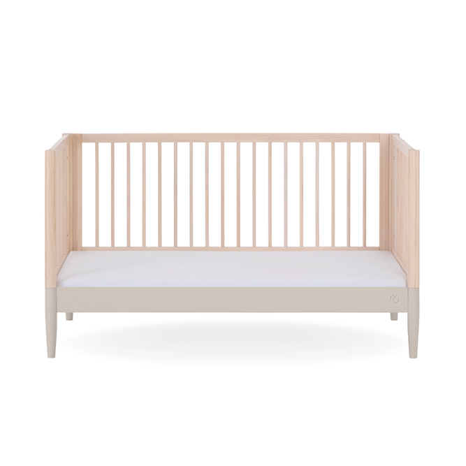 Gaia Baby Eos Cot Bed - Natural Ash | Soft Cashmere