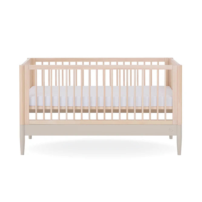 Gaia Baby Eos Cot Bed - Natural Ash | Soft Cashmere