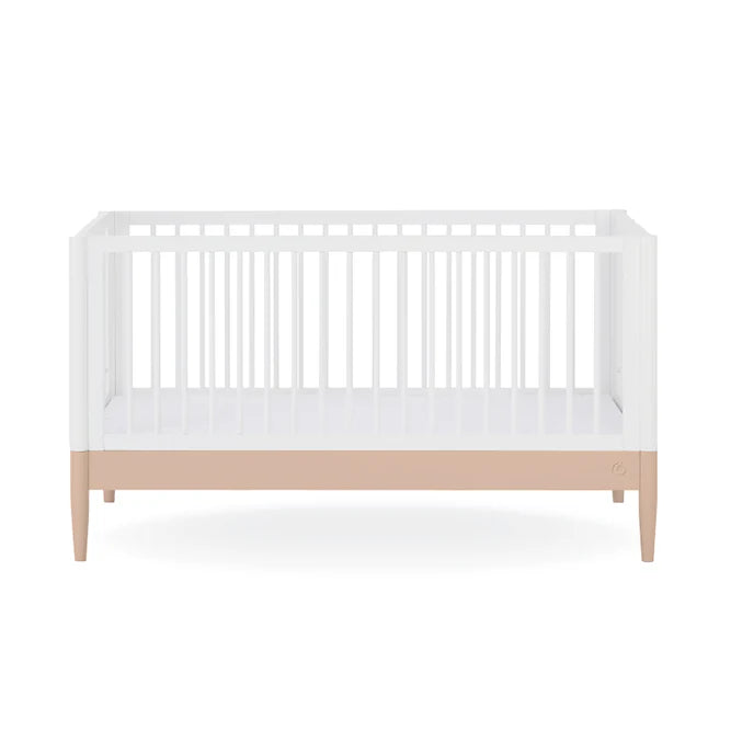 Gaia Baby Eos Cot Bed - White | Powder Blush