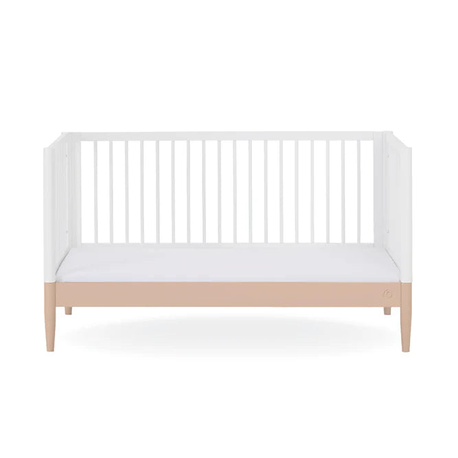 Gaia Baby Eos Cot Bed - White | Powder Blush