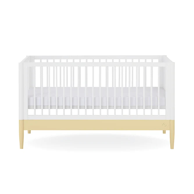 Gaia Baby Eos Cot Bed - White | Primrose Yellow