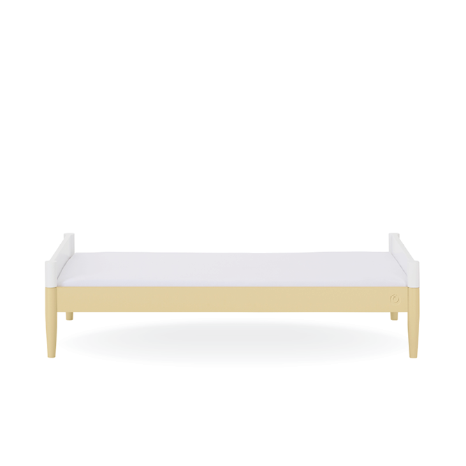 Gaia Baby Eos Cot Bed - White | Primrose Yellow