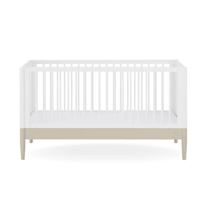 Gaia Baby Eos Cot Bed - White | Desert Sage