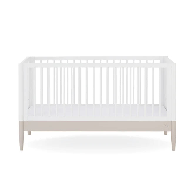 Gaia Baby Eos Cot Bed - White | Soft Cashmere