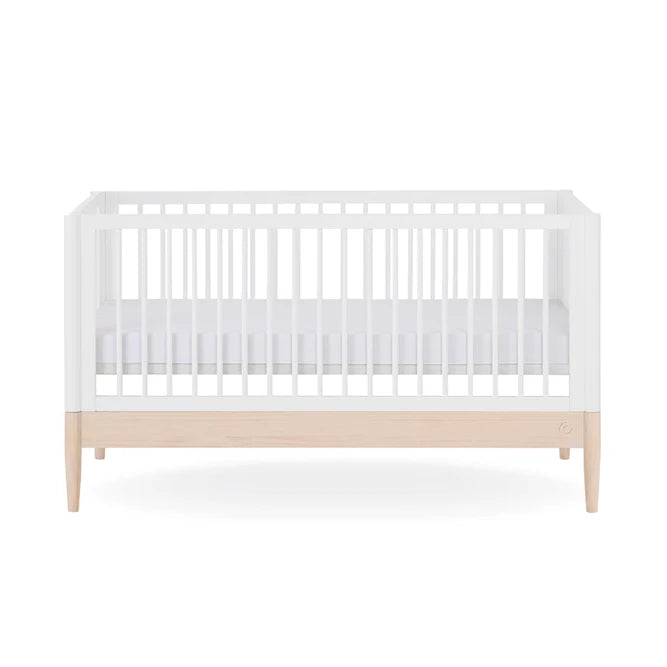Gaia Baby Eos Cot Bed - White | Natural Ash
